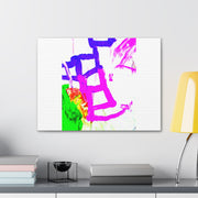 Canvas Gallery Wraps Pink and Blue Ladders Art