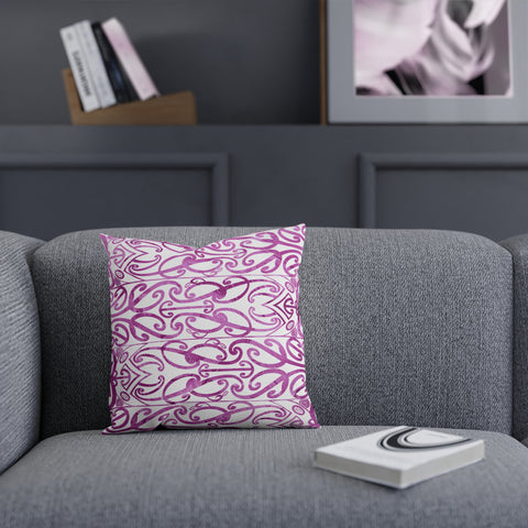 Beautiful Purple Koru Cushion