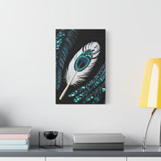 Paua Shell Abalone Feather Classic Canvas