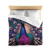 Colorful Peacock Microfiber Duvet Cover
