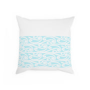 Pastel Aqua Blue Koru Cushion