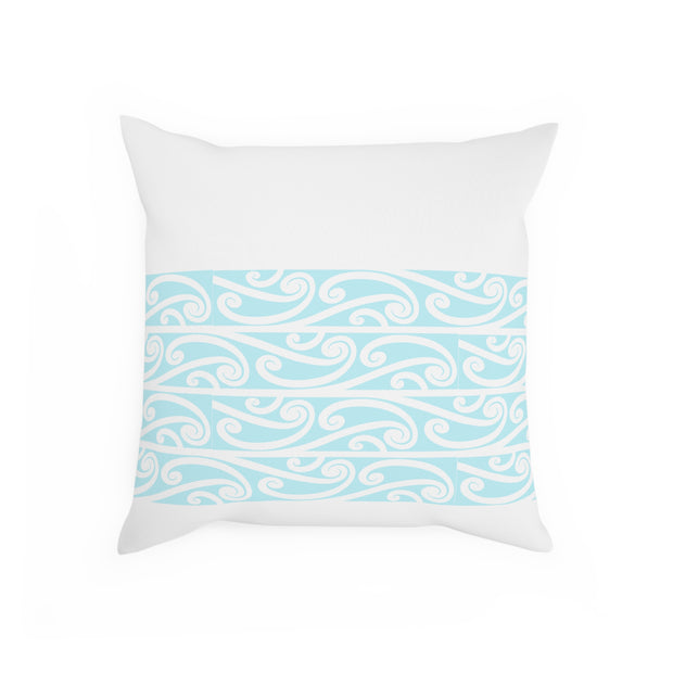 Pastel Aqua Blue Koru Cushion