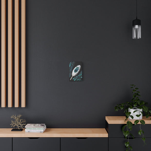 Paua Shell Abalone Feather Classic Canvas
