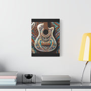 Mother Of Pearl Guitar Colorful Classic Canvas