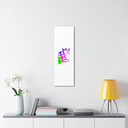 Canvas Gallery Wraps Pink and Blue Ladders Art