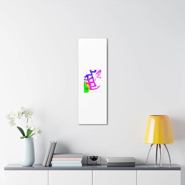 Canvas Gallery Wraps Pink and Blue Ladders Art