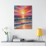 Beautiful Colorful Sunset Oils Classic Canvas