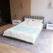Soft Pastel Aqua Blue Microfiber Duvet Cover