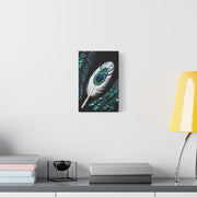 Paua Shell Abalone Feather Classic Canvas