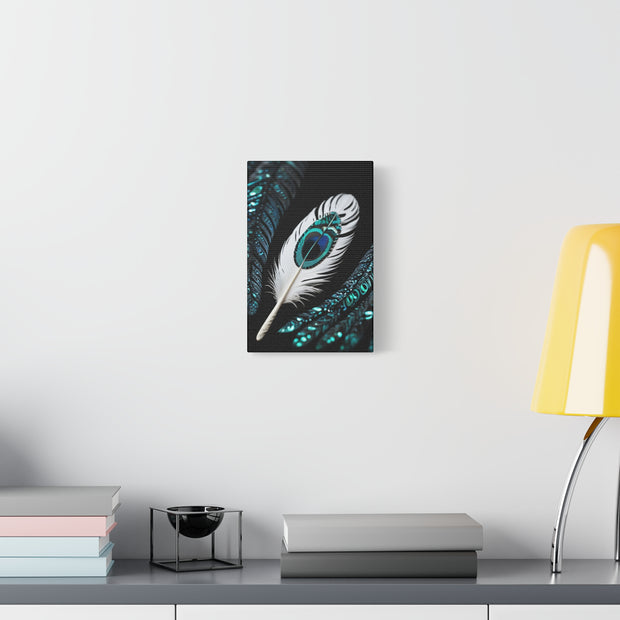Paua Shell Abalone Feather Classic Canvas