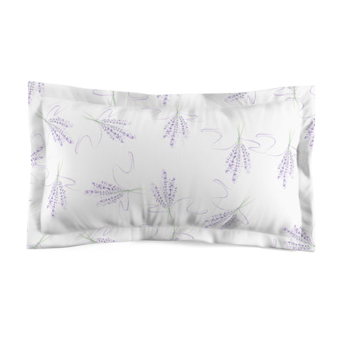 Microfiber Pillow Sham Lavender Lilac Dreams