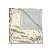 Lucious Rich Cream Crushed Velvet Blanket