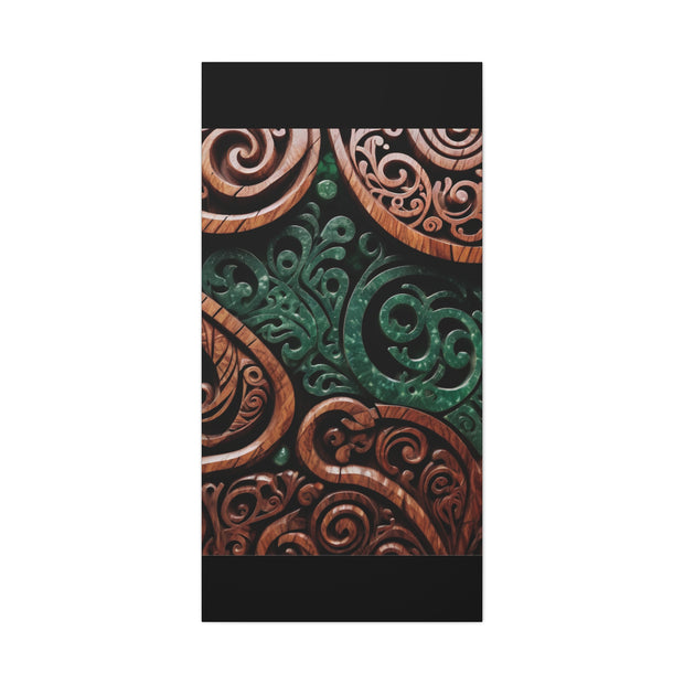 Wood and Jade Pounamu Greenstone Classic Canvas