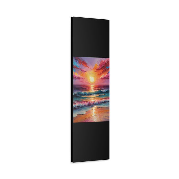 Beautiful Colorful Sunset Oils Classic Canvas