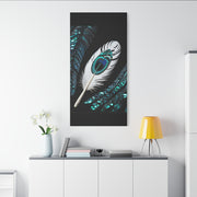 Paua Shell Abalone Feather Classic Canvas