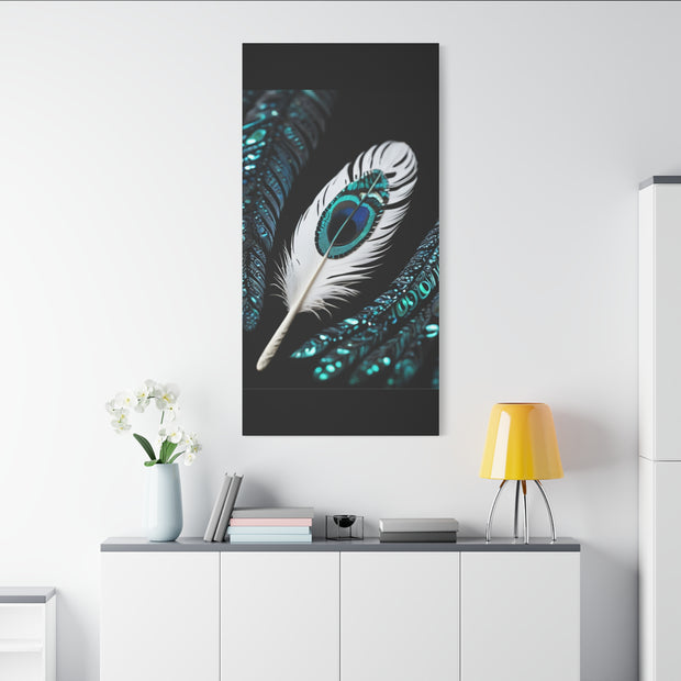 Paua Shell Abalone Feather Classic Canvas