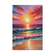 Beautiful Colorful Sunset Oils Classic Canvas