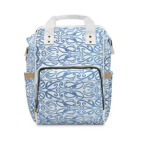 Light Blue Koru Multifunctional Diaper Backpack