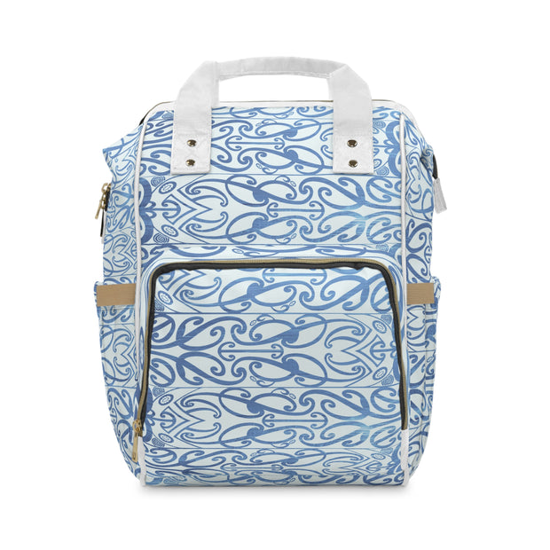 Light Blue Koru Multifunctional Diaper Backpack