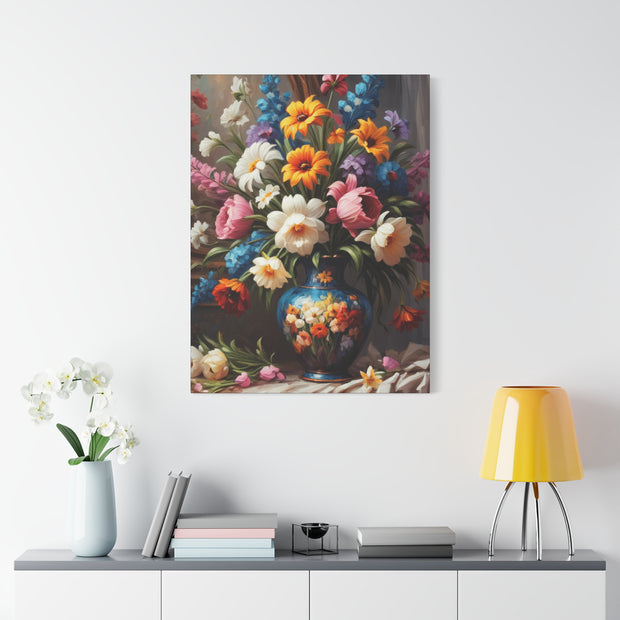 Beautiful Vintage Flowers Classic Canvas