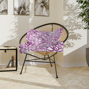Purple Koru Velveteen Microfiber Blanket
