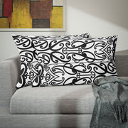 Black And White Maori Koru Pillow Sham