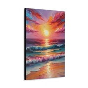 Beautiful Colorful Sunset Oils Classic Canvas