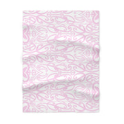 Pastel Pink Koru Soft Fleece Baby Blanket