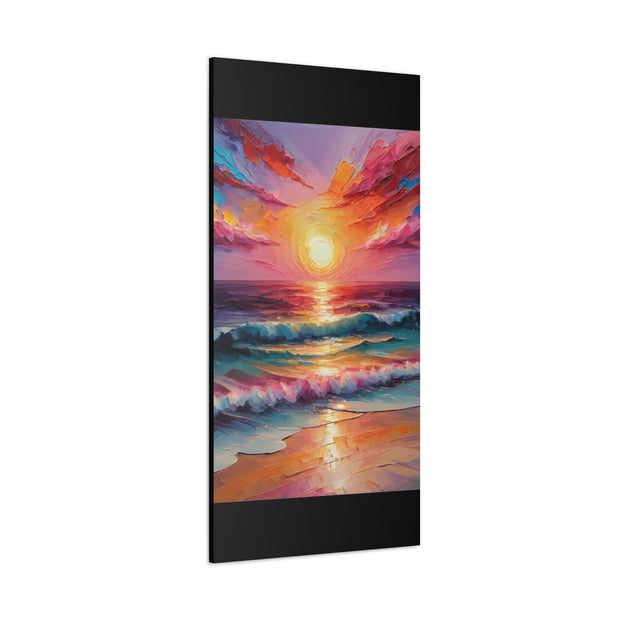 Beautiful Colorful Sunset Oils Classic Canvas