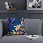 Pheasant A Blue Cushion