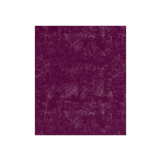 Mulberry Crushed Velvet Blanket