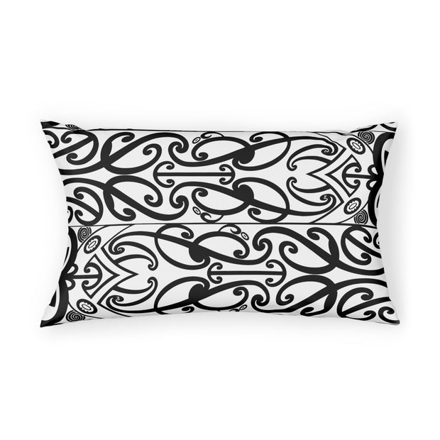 Black And White Maori Koru Pillow Sham