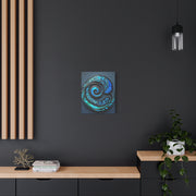 Stunning Blue Paua Abalone Shell Spiral Classic Canvas
