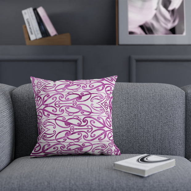 Beautiful Purple Koru Cushion