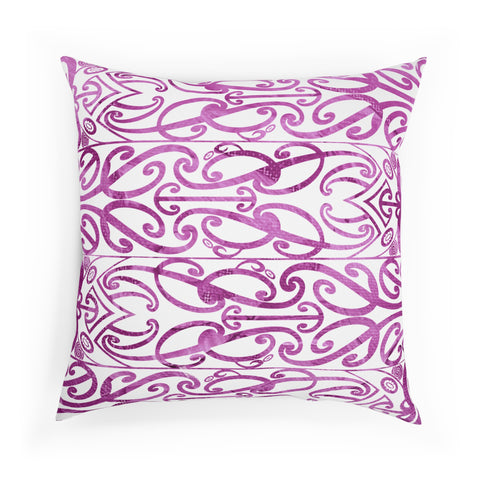 Beautiful Purple Koru Cushion