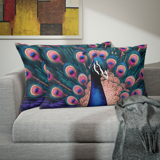 Beautiful Colorful Peacock Pillow Sham