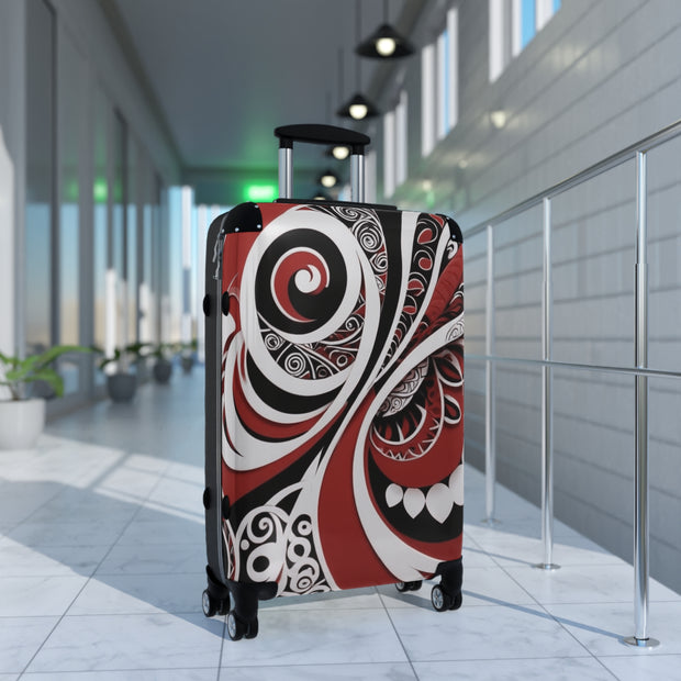 Red Black White Whero Suitcase