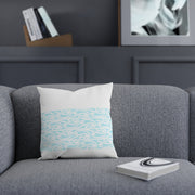 Pastel Aqua Blue Koru Cushion