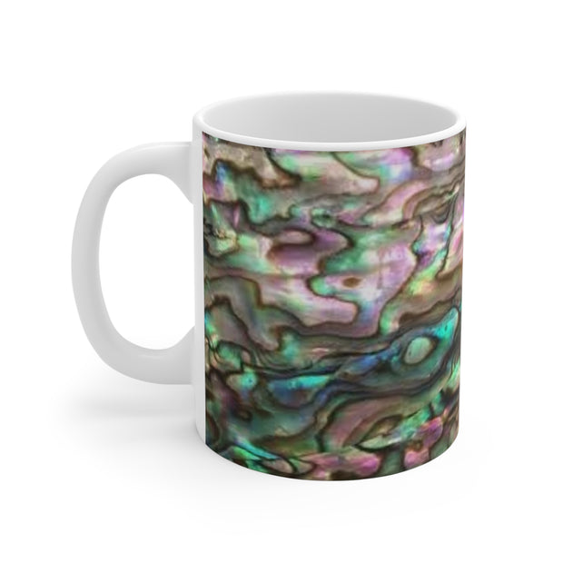 Mug 11oz Paua Abalone Shell Natural