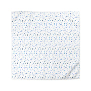 Blue and White Flowers and Butterflies Microfiber Duvet Cover