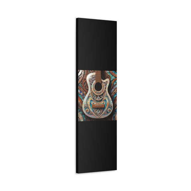 Mother Of Pearl Guitar Colorful Classic Canvas