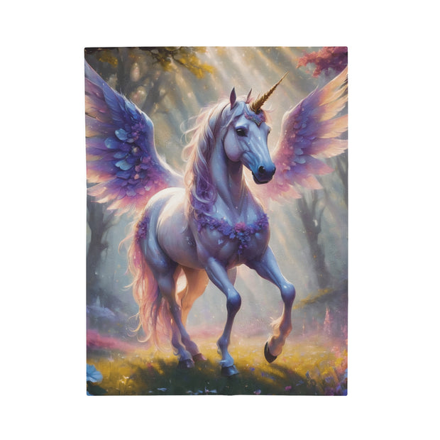 Magical Childrens Unicorn Horse Velveteen Plush Blanket
