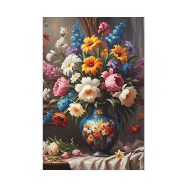 Beautiful Vintage Flowers Classic Canvas