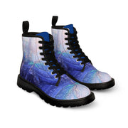 Women's Canvas Boots Blue and Pink Gradient