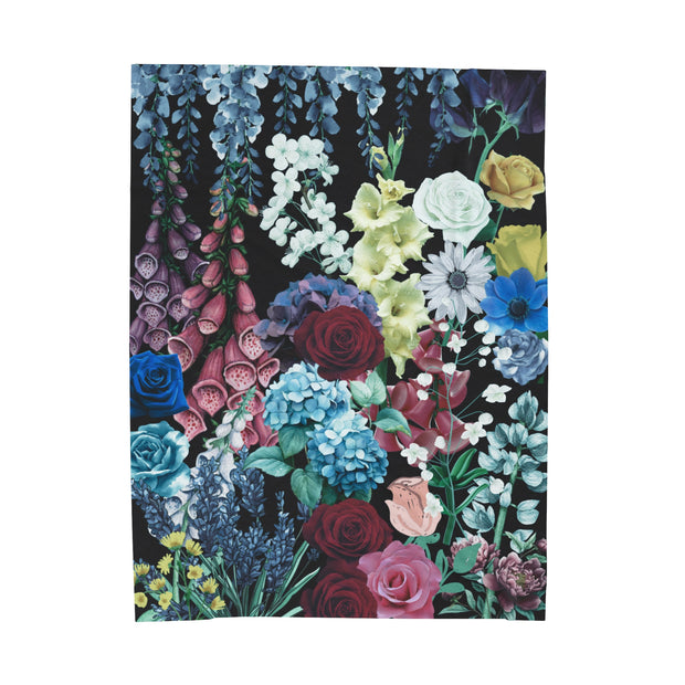 Flowers Galore Velveteen Plush Blanket