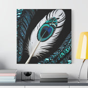 Paua Shell Abalone Feather Classic Canvas