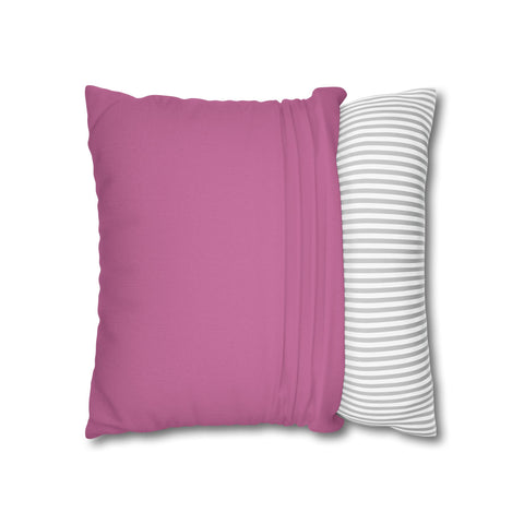 Cute Rabbit in the forest Spun Polyester Square Pillowcase