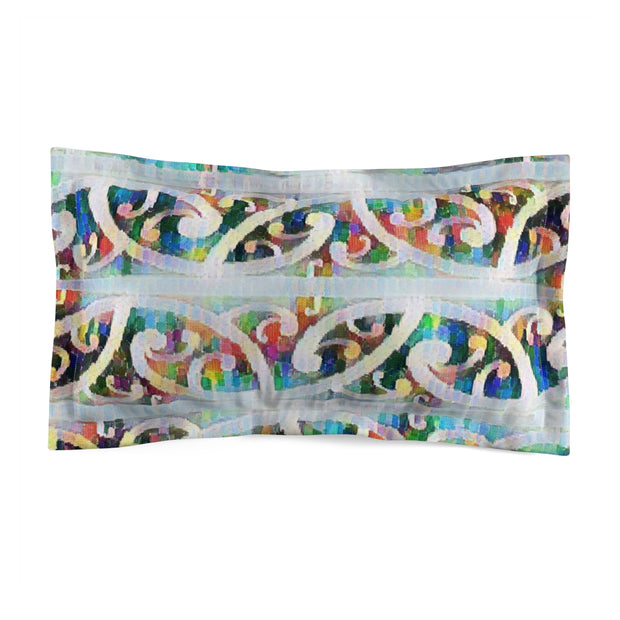 Microfiber Pillow Sham Ethnic Color Koru