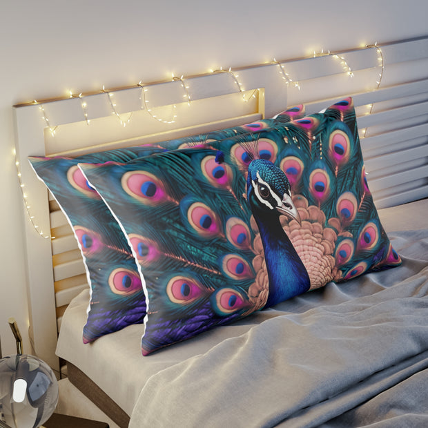 Beautiful Colorful Peacock Pillow Sham