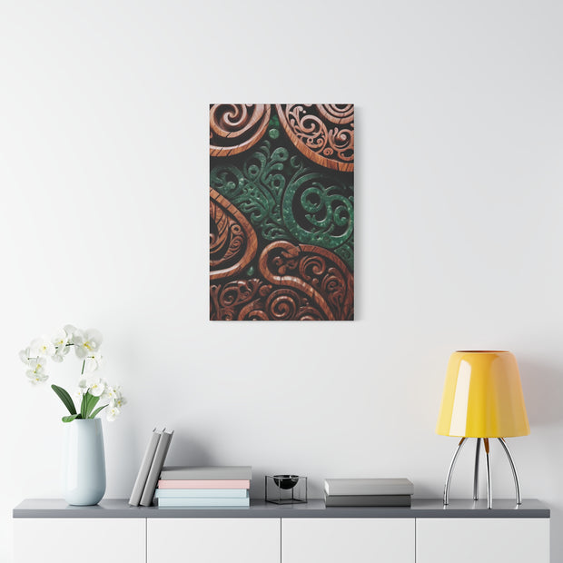 Wood and Jade Pounamu Greenstone Classic Canvas
